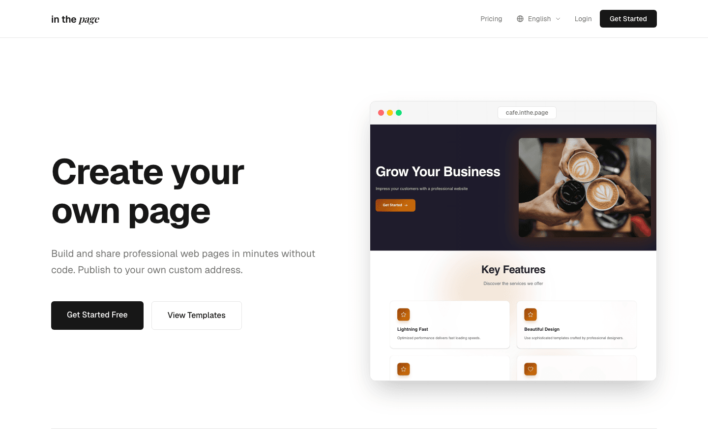 In the Page
